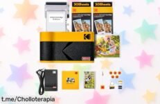Impresora de fotos portátil Kodak Mini 2: captura tus recuerdos sobre la marcha con calidad impresionante y un precio loco que no puedes dejar pasar. ¡Hazte con ella ya!