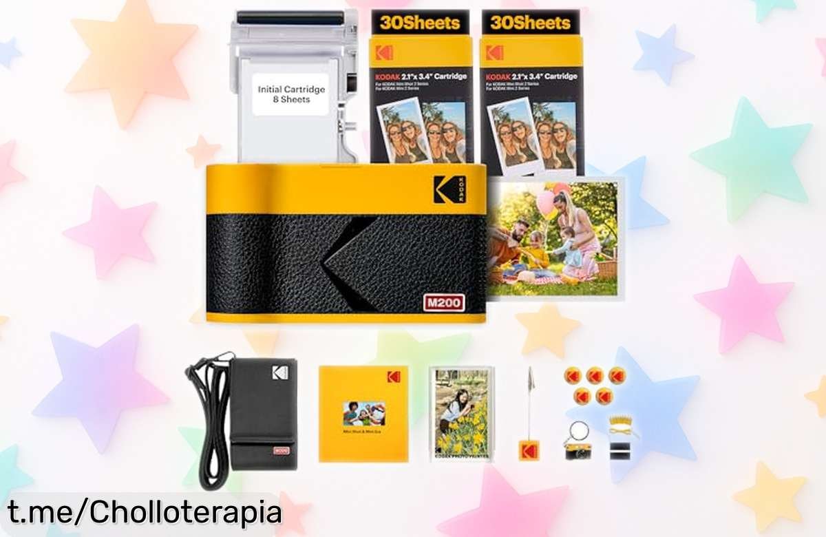 Impresora de fotos portátil Kodak Mini 2: captura tus recuerdos sobre la marcha con calidad impresionante y un precio loco que no puedes dejar pasar. ¡Hazte con ella ya!