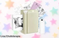 Impresora térmica portátil ORGBRO X3 con Bluetooth y rollo de papel incluido, ¡un ofertón que hará volar tu creatividad! No dejes pasar esta oportunidad única.
