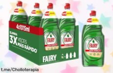 Impulsa tu limpieza con el asombroso lavavajillas Fairy Ultra Original en pack de 4, ¡una oferta espectacular que no querrás dejar escapar!