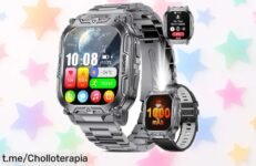 Increíble HIRREO Smartwatch para hombre, batería de 60 días y control de más de 100 deportes a un precio increíblemente bajo, ¡no te lo puedes perder!