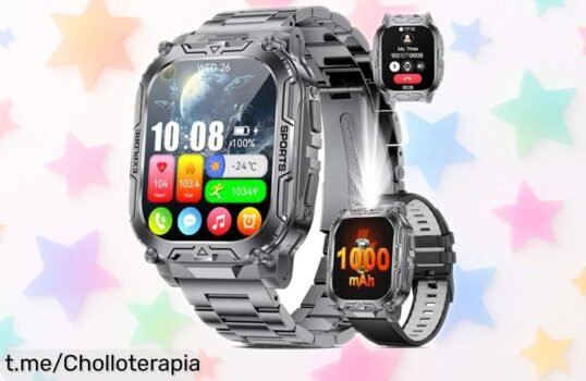 Increíble HIRREO Smartwatch para hombre, batería de 60 días y control de más de 100 deportes a un precio increíblemente bajo, ¡no te lo puedes perder!