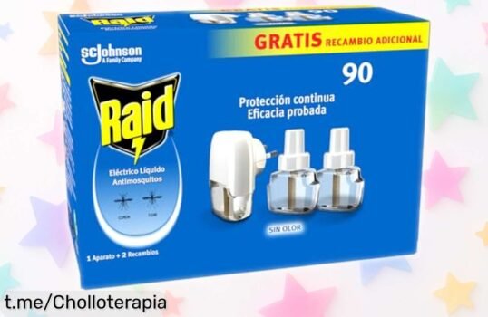 Increíble Raid líquido eléctrico con 2 recambios para disfrutar de hasta 90 noches sin mosquitos, ¡una oferta que te hará dormir feliz y tranquilo!