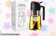 Increíble botella dispensadora de aceite YARRAMATE 2 en 1, ¡rebajada a un precio loco! Cocina y rocía con precisión lo que necesitas para disfrutar más tus comidas.