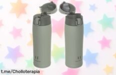 Increíble botella térmica para niños Sparrow de acero inoxidable, mantén sus bebidas frescas o calientes y aprovecha este ofertón que no puedes dejar pasar.