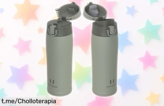 Increíble botella térmica para niños Sparrow de acero inoxidable, mantén sus bebidas frescas o calientes y aprovecha este ofertón que no puedes dejar pasar.