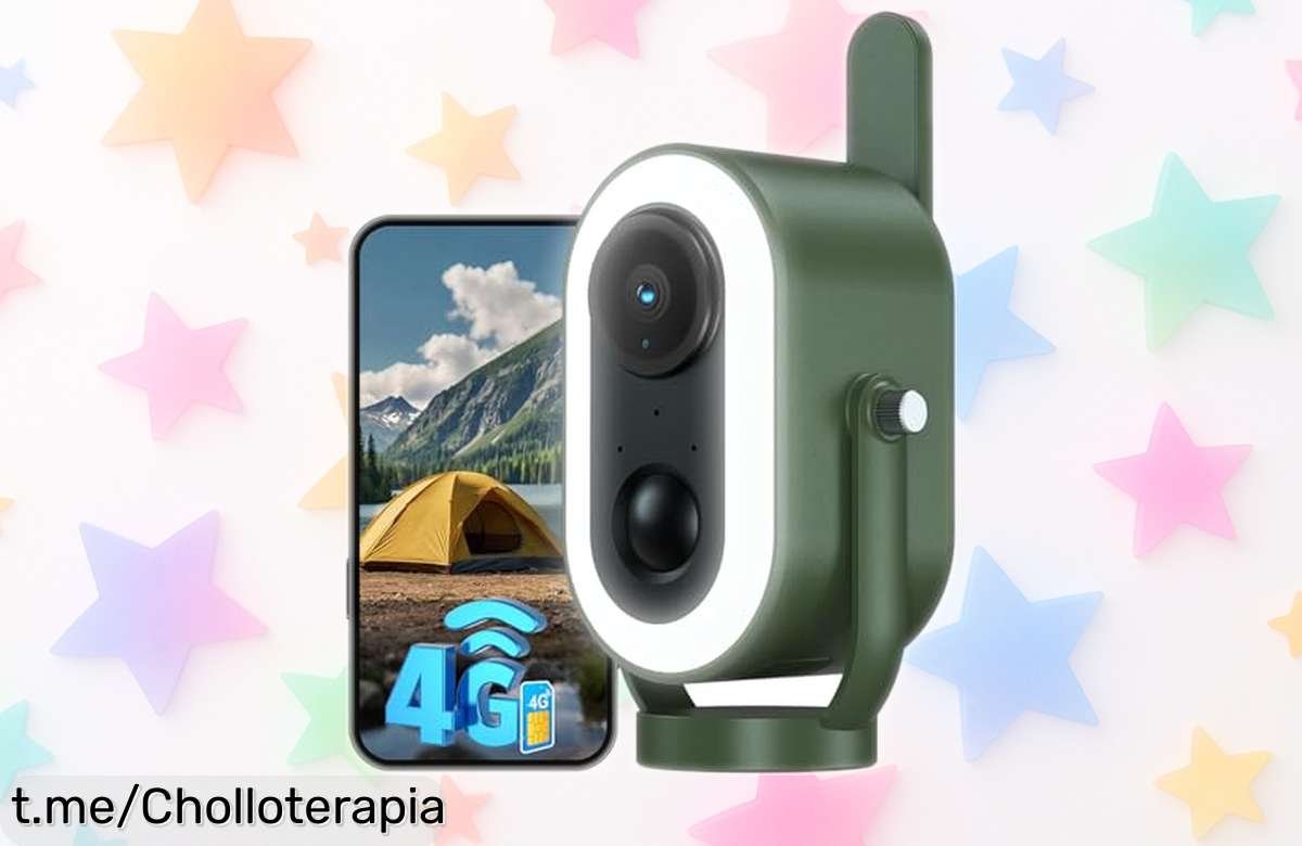 Increíble cámara de seguridad portátil Xega 4G LTE con visión nocturna en color y batería gigante, un super chollo para tus aventuras al aire libre que no puedes dejar pasar.