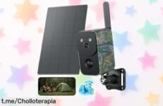 Increíble cámara de vigilancia solar Xega 4G LTE, ¡con batería gigante y alertas en tiempo real! Aprovecha este ofertón y protege tu hogar siempre, no lo dejes escapar.