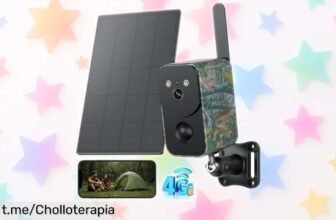 Increíble cámara de vigilancia solar Xega 4G LTE, ¡con batería gigante y alertas en tiempo real! Aprovecha este ofertón y protege tu hogar siempre, no lo dejes escapar.