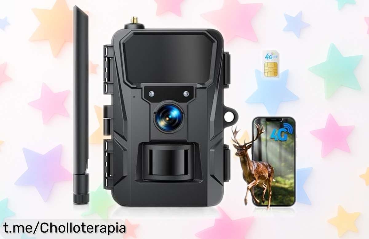 Increíble cámara de vigilancia y vida salvaje WOLFANG 4G LTE con fotos de 48 MP y vídeo en 2K, ¡aprovéchala hoy antes que se acabe!