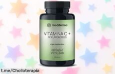 Increíble cápsulas veganas de vitamina C Mediterrae para fortalecer defensas y cuidar tu piel, ¡un precio que parece un regalo limitado!