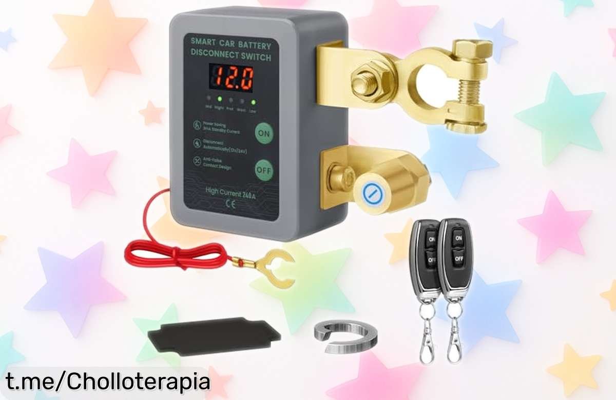 Increíble desconectador de batería Mtchavno 12V 240A con control remoto a 100 metros, ¡evita sorpresas desagradables y llévalo ya por un precio loco!