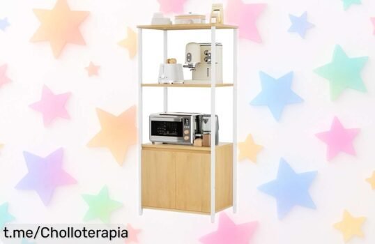 Increíble estante de cocina YITAHOME de 3 niveles que aprovecha cada rincón; soporta mucho y con kit antivuelco ¡No te pierdas este super chollo a precio de escándalo!