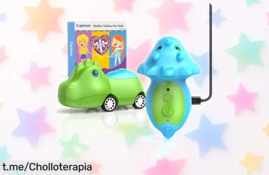 Increíble juego de coches dinosaurio Inspireyes con walkietalkies, ¡súper divertido y resistente! Haz feliz a tu peque ahora con este chollazo que no se puede dejar pasar.