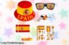Increíble kit completo para fans de España con gorro bucket, gafas y banderas a precio locazo; ¡anima como nunca y muestra tu pasión al máximo!