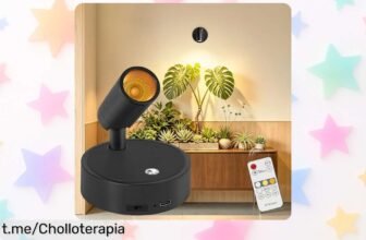 Increíble lámpara de pared regulable Dehobo con mando y batería eterna a un precio que fliparás, transforma tu espacio al instante ¡No te lo pierdas!