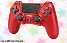 Increíble mando inalámbrico BJXOZ para PS4 y PC con carga rápida USBC: ¡rebajado a un precio loco! Siente la emoción de cada jugada, no te lo pierdas.