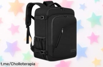 Increíble mochila de viaje con puerto USB y bolsillo antirrobo, cabe en Ryanair y Vueling, ¡aprovéchala ahora que ha bajado a precio loco!