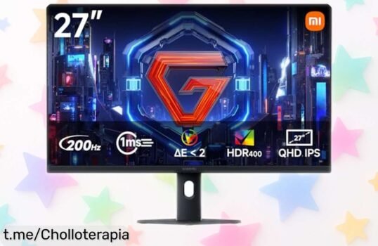 Increíble monitor gaming 27 Xiaomi G27Qi con pantalla 2K rebajada, flujo y rapidez sin igual para que tus juegos brillen; no dejes pasar esta oportunidad única.