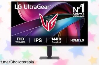 Increíble monitor gaming de 27 pulgadas LG 27G411AB con pantalla IPS y 144 Hz, ¡mejora tu juego a un precio nunca visto! No dejes escapar esta oportunidad.