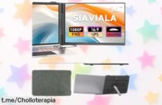 Increíble monitor portátil Siaviala de 14 pulgadas Full HD, rebajado a precio loco para que trabajes y juegues donde quieras; ¡no te lo pierdas, es una oportunidad única!