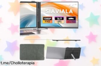 Increíble monitor portátil Siaviala de 14 pulgadas Full HD, rebajado a precio loco para que trabajes y juegues donde quieras; ¡no te lo pierdas, es una oportunidad única!