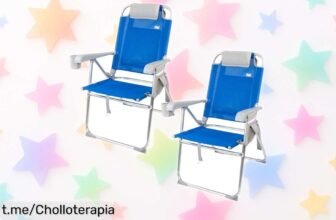 Increíble pack de 2 sillas de playa plegables AKTIVE con todo incluido, ¡aprovecha este ofertón y disfruta del sol a tu manera antes de que se acaben!