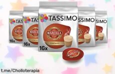 Increíble pack de 80 cápsulas Marcilla para Tassimo de café cremoso a un precio rebajado, disfruta tu espresso en segundos y deslumbra a tus sentidos cada mañana.