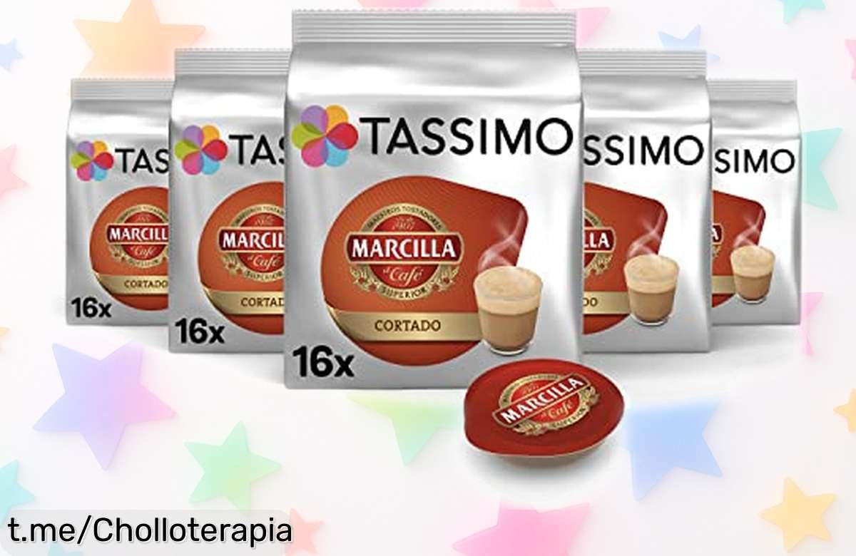 Increíble pack de 80 cápsulas Marcilla para Tassimo de café cremoso a un precio rebajado, disfruta tu espresso en segundos y deslumbra a tus sentidos cada mañana.