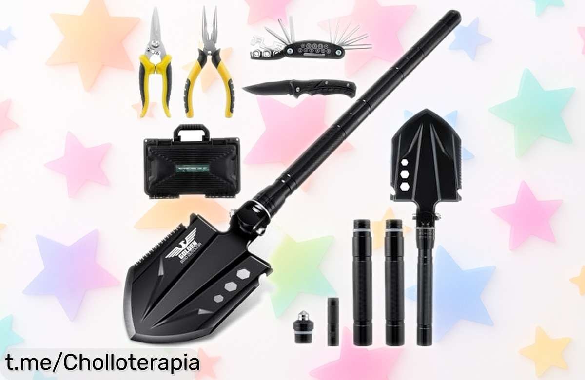 Increíble pala plegable Golden Bird para supervivencia, súper resistente y multifuncional; un ofertón que salvará tus aventuras al aire libre. ¡Consigue la tuya antes de que se acabe!