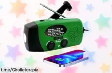Increíble radio de emergencia con batería gigante de 5000mAh, linterna y carga solar: ¡garantiza tu seguridad antes que sea tarde!