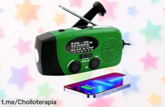 Increíble radio de emergencia con batería gigante de 5000mAh, linterna y carga solar: ¡garantiza tu seguridad antes que sea tarde!
