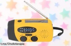 Increíble radio de emergencia portátil con linterna LED y carga solar: ¡siempre conectado y a un precio loco que no puedes dejar pasar!