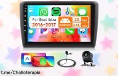 Increíble radio para Seat Ibiza 2016-2017 con pantalla de 9'', CarPlay y Android Auto, un pepinazo tecnológico al precio más bajo que imaginas ¡No te lo pierdas!