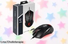 Increíble ratón gaming ambidiestro MSI Clutch GM08 a un precio de locura, diseño personalizable y precisión absoluta para que disfrutes cada partida como nunca antes.