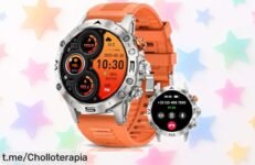 Increíble reloj inteligente Oliimptek para hombre con pantalla grande 1.53” que controla tu pulso y sueño, ¡precio loco que no podrás dejar pasar!