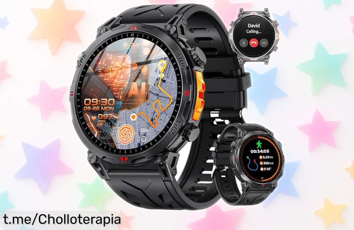 Increíble reloj inteligente Rmana con GPS y pantalla AMOLED, ahora a un precio que está regalado: ¡controla tu salud mientras lucen estilo y tecnología en tus muñecas!