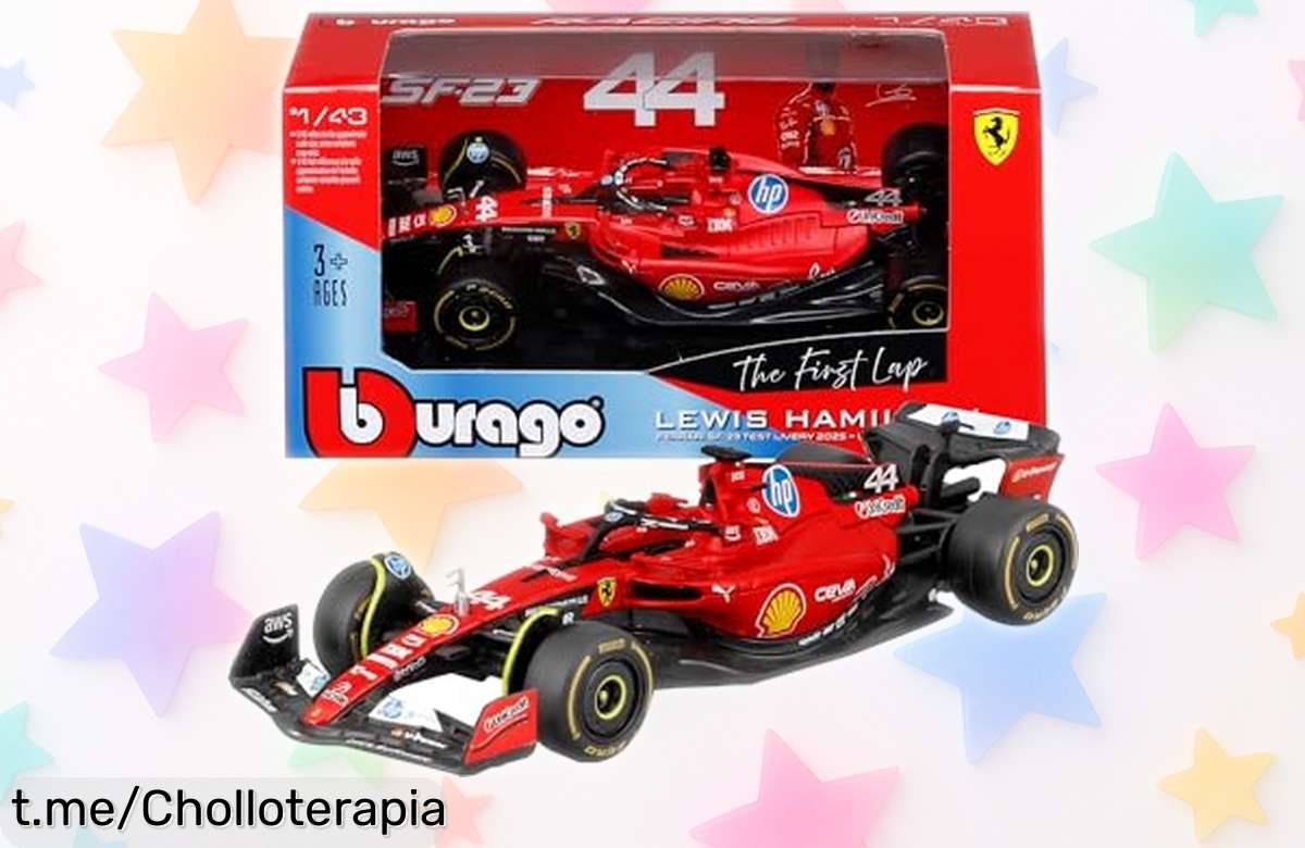 Increíble réplica a escala 1:43 del Ferrari SF23 de Lewis Hamilton, perfecta para fanáticos; ¡un regalazo que trae emoción y un precio loco que no puedes dejar pasar!