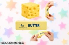 Increíbles 2 piezas de squishy Butter Cheese para apretar, con rebaja inigualable que te harán olvidar el estrés donde sea ¡No dejes pasar esta oportunidad única!