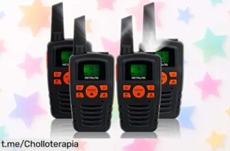 Increíbles walkie talkies Retevis RA635 en pack de 4, ¡perfectos para estar conectados hasta 3 millas! No te los pierdas a un precio que es un verdadero regalo.