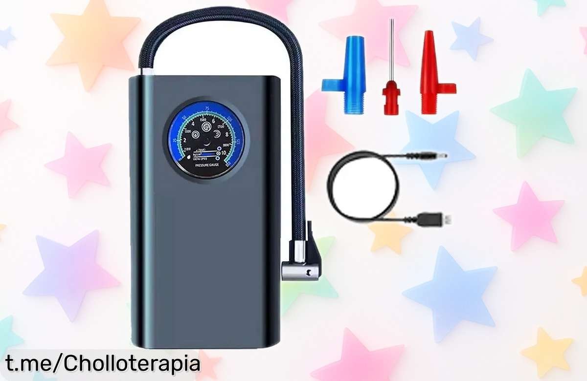 Inflador portátil MDHL para neumáticos y más, un chollo práctico que no puedes dejar escapar ¡Llévatelo ahora y vive sin preocupaciones!