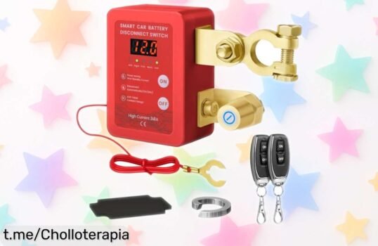 Interruptor para desconectar la batería del coche Mtchavno 240A con mando a distancia, un chollazo que te protege y nunca más tendrás el susto de quedarte tirado. ¡No lo dejes pasar!
