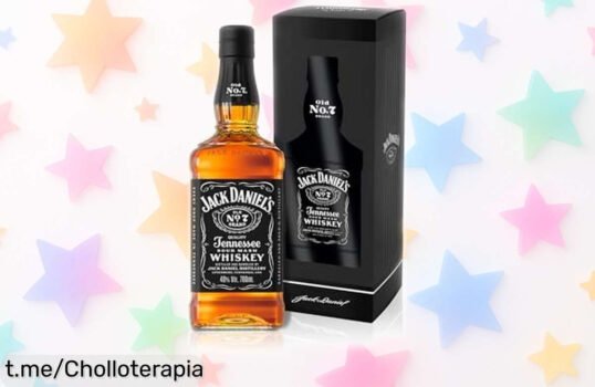 Irresistible botella de Jack Daniel's Old No.7 con sabor explosivo, a un precio rebajado que hará vibrar tus días: ¡no te quedes sin el tuyo y disfrútalo en buena compañía!