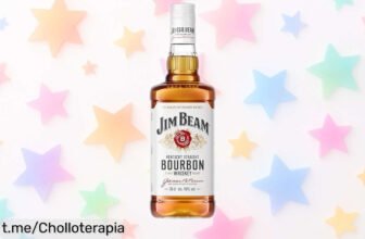 Jim Beam White Whiskey 70cl, ¡un sabor suave y dulce a un precio tiradísimo! No dejes pasar esta ganga excepcional que hará brillar tus momentos.