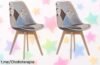 Juego de 2 sillas tapizadas de lino GrandCA HOME a precio loco, diseño nórdico que quedará perfecto en tu hogar: ¡no te pierdas esta oportunidad única!