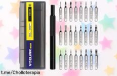Juego de destornilladores VCELINK 25 en 1 con mango giratorio a precio loco, la solución perfecta para tus reparaciones al alcance de tu mano. ¡Consíguelo antes que se agote!