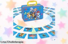 Juego de memoria Patrulla Canina con maletín metálico: un ofertón que hace vibra a tus peques mientras entrenan la mente, ¡ilumina sus momentos en familia jugando ya!
