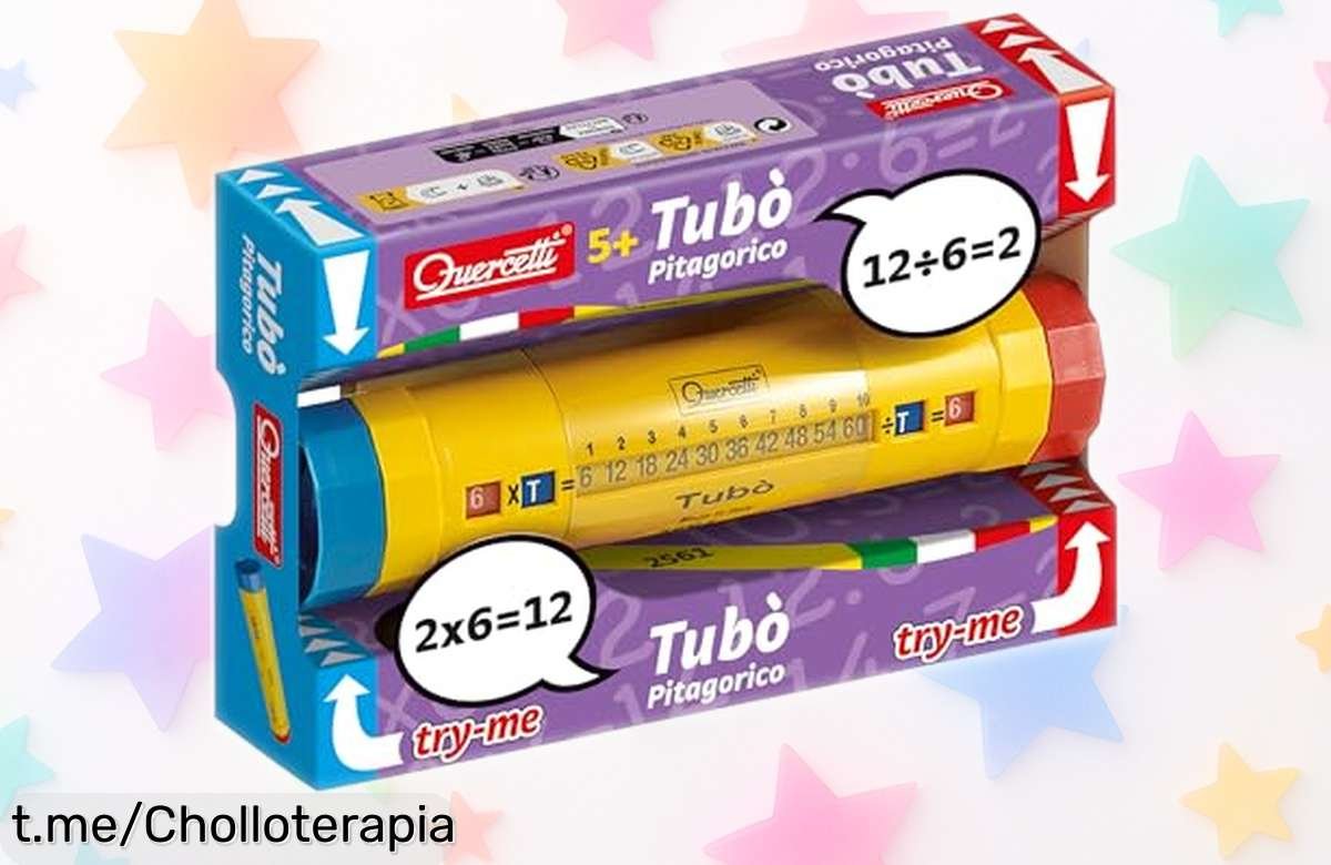 Juego educativo Quercetti Tubò Pitagórico 5+ para que los peques aprendan multiplicar jugando, ahora con un ofertón irresistible que hará más divertidos sus estudios. ¡No dejes pasar esta oportunidad!