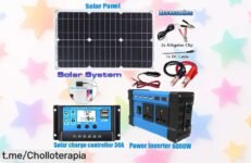 Kit completo de energía solar con inversor y paneles a precio de locura, transforma tu hogar en un lugar sostenible ¡no te lo pierdas!