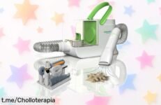 Kit cortapelos Lifenaxx LX052 6 en 1 que aspira el pelo mientras cortas, sin ruido y sin cables; ¡rebajado a un precio de escándalo! Hazlo fácil y disfruta con tu mascota.